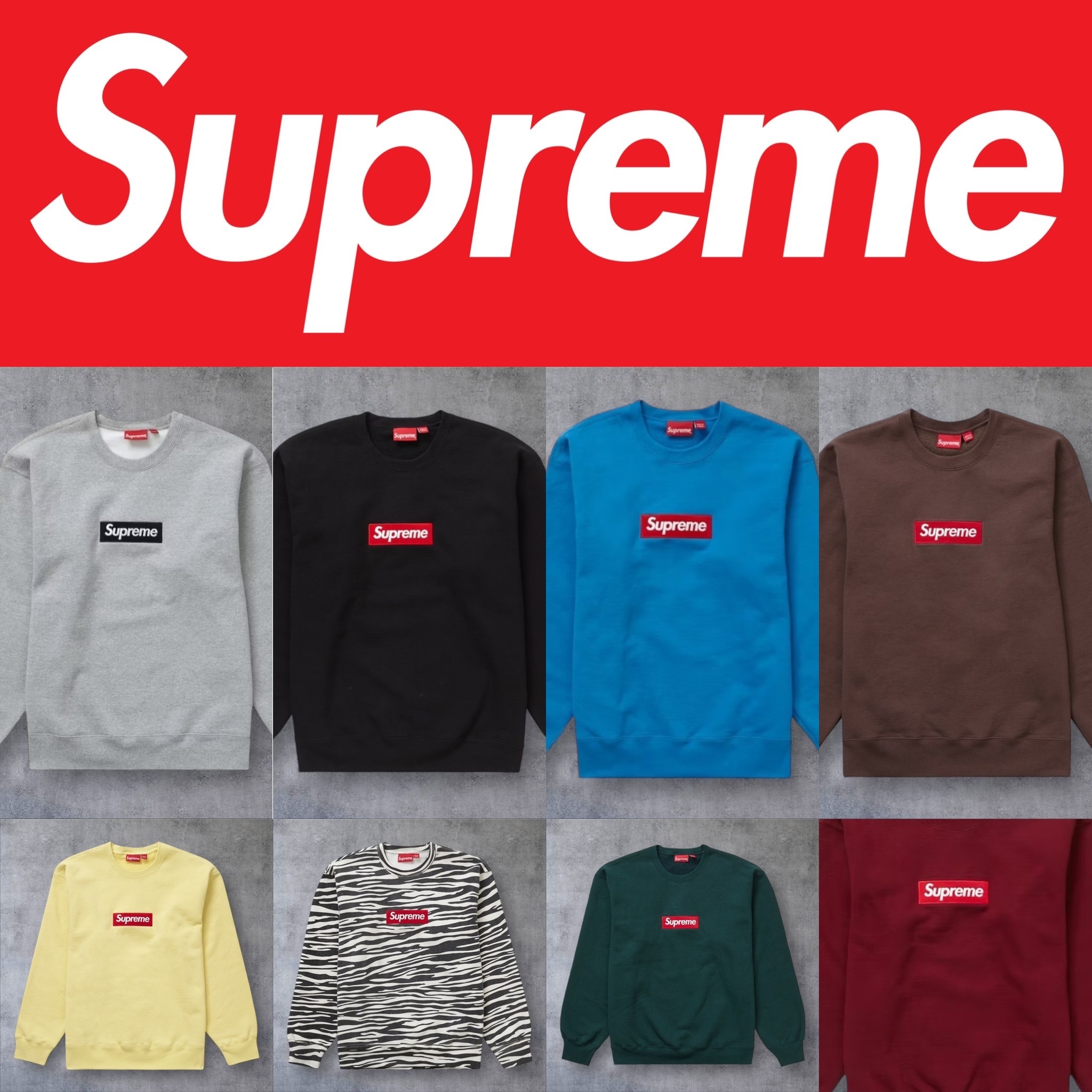 【2022AW】Supreme Box Logo Crewneck