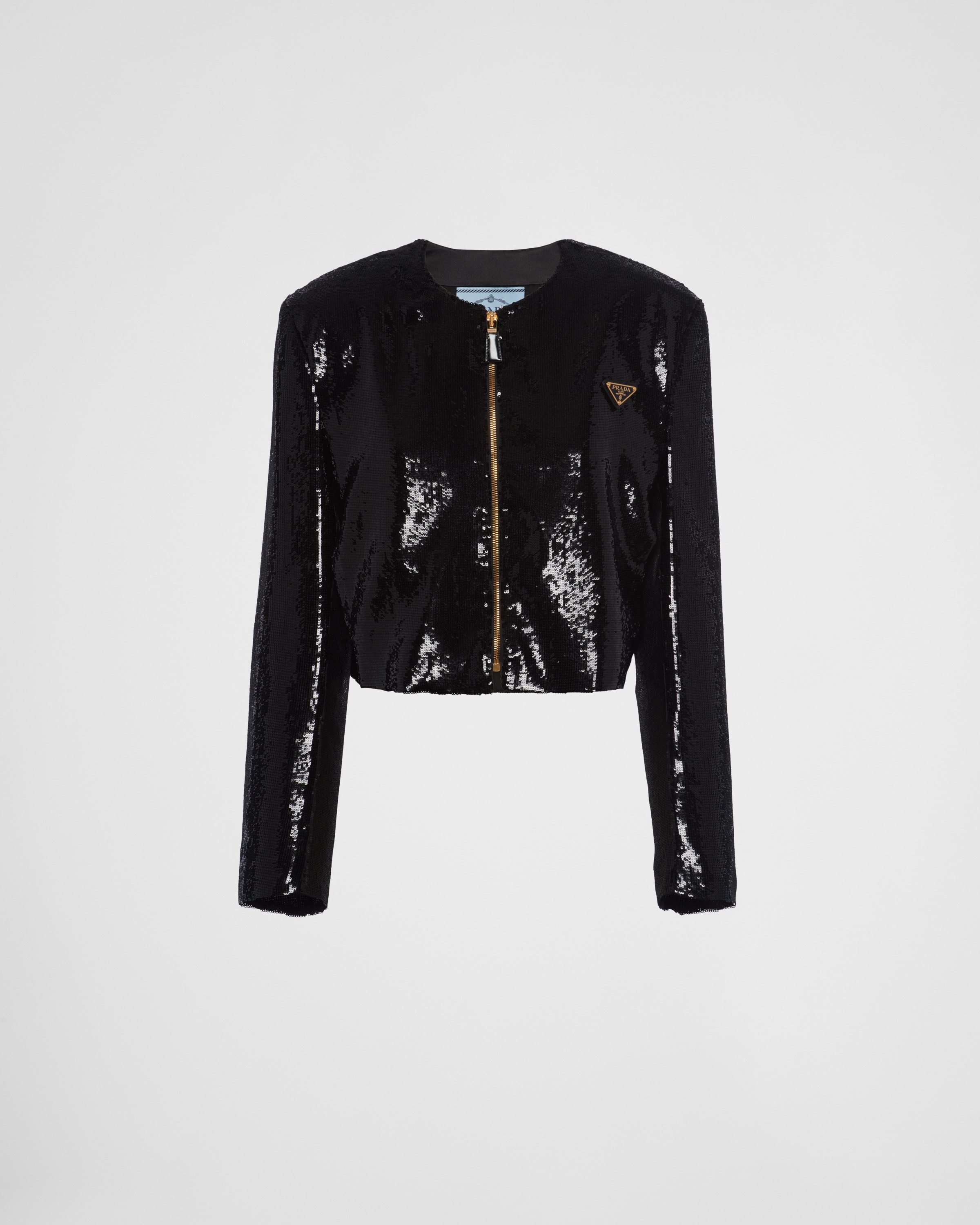 【プラダ・PRADA】Single-breasted sequin jacket