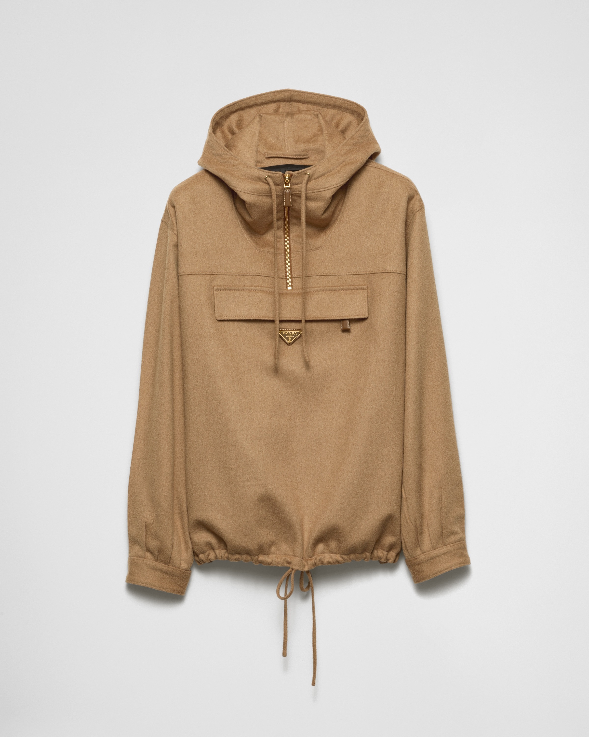 【プラダ・PRADA】Camel-hair anorak