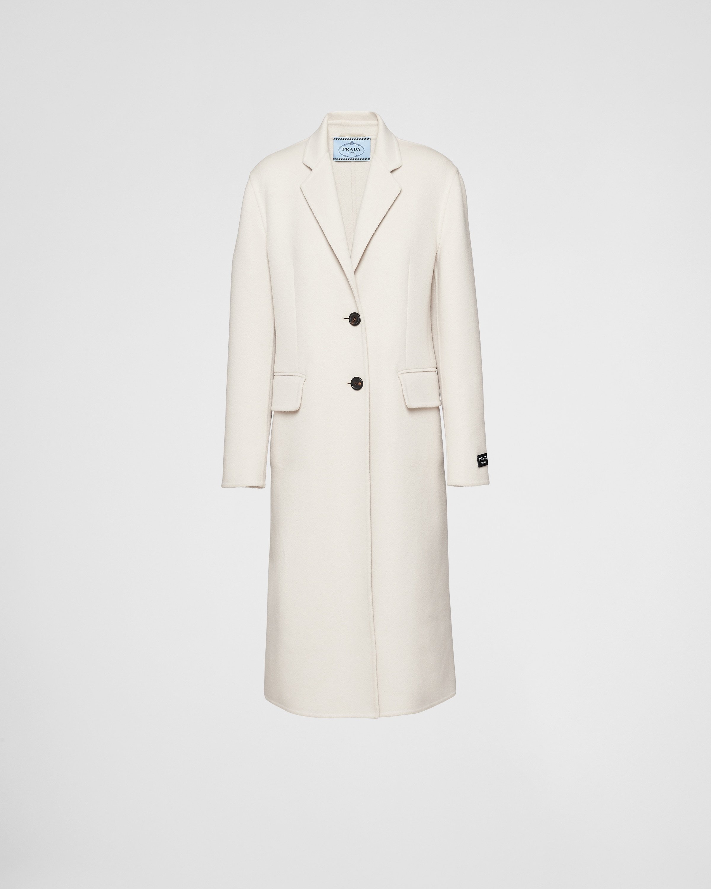 【プラダ・PRADA】Single-breasted cashgora coat
