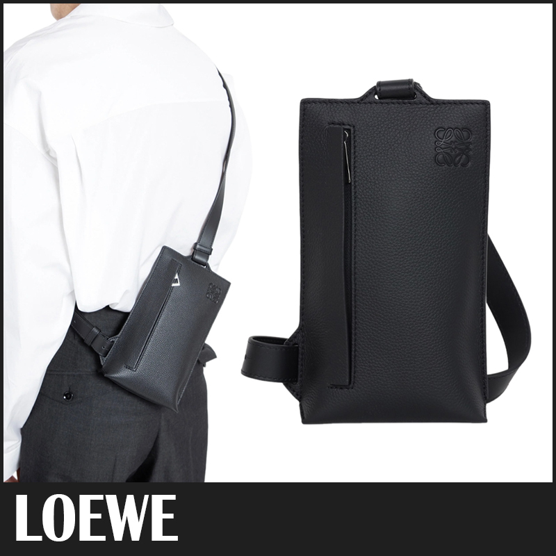 送料関税込☆LOEWE ロエベ バーティカル Tポケット ボディバッグ