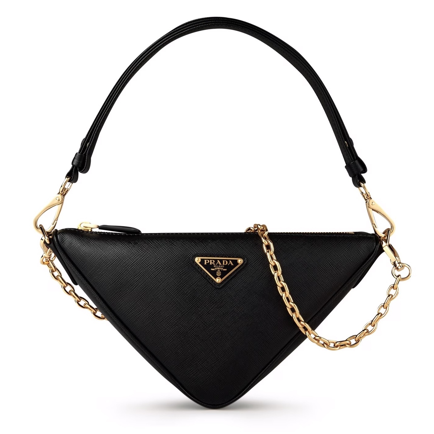 セール◆PRADA◆サフィアーノ トライアングル ショルダーバッグ