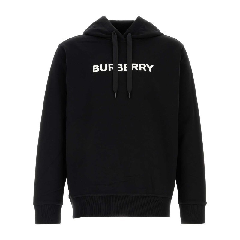 パーカー・フーディ Burberry FW25 Black cotton sweatshirt (8096363 A1189)