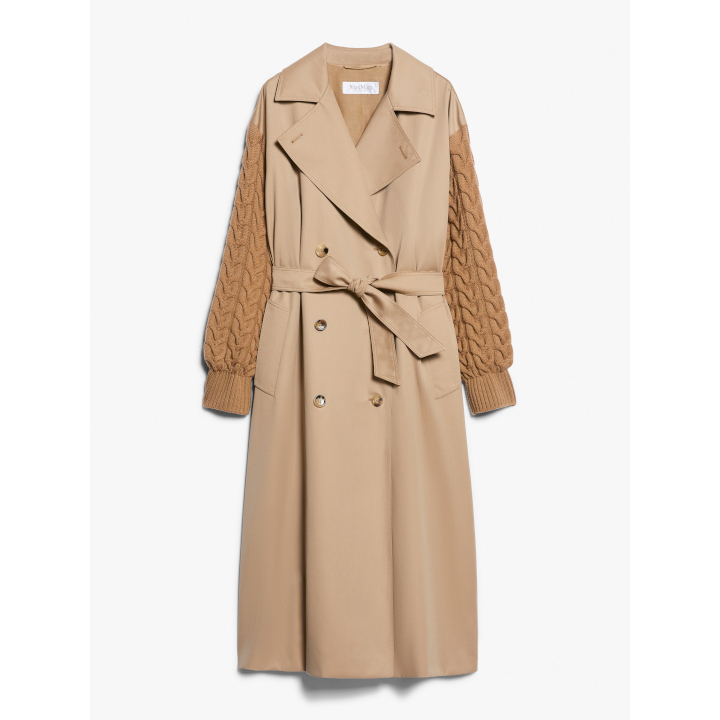 《お洒落★》Max Mara Water-repellent gabardine trench coat