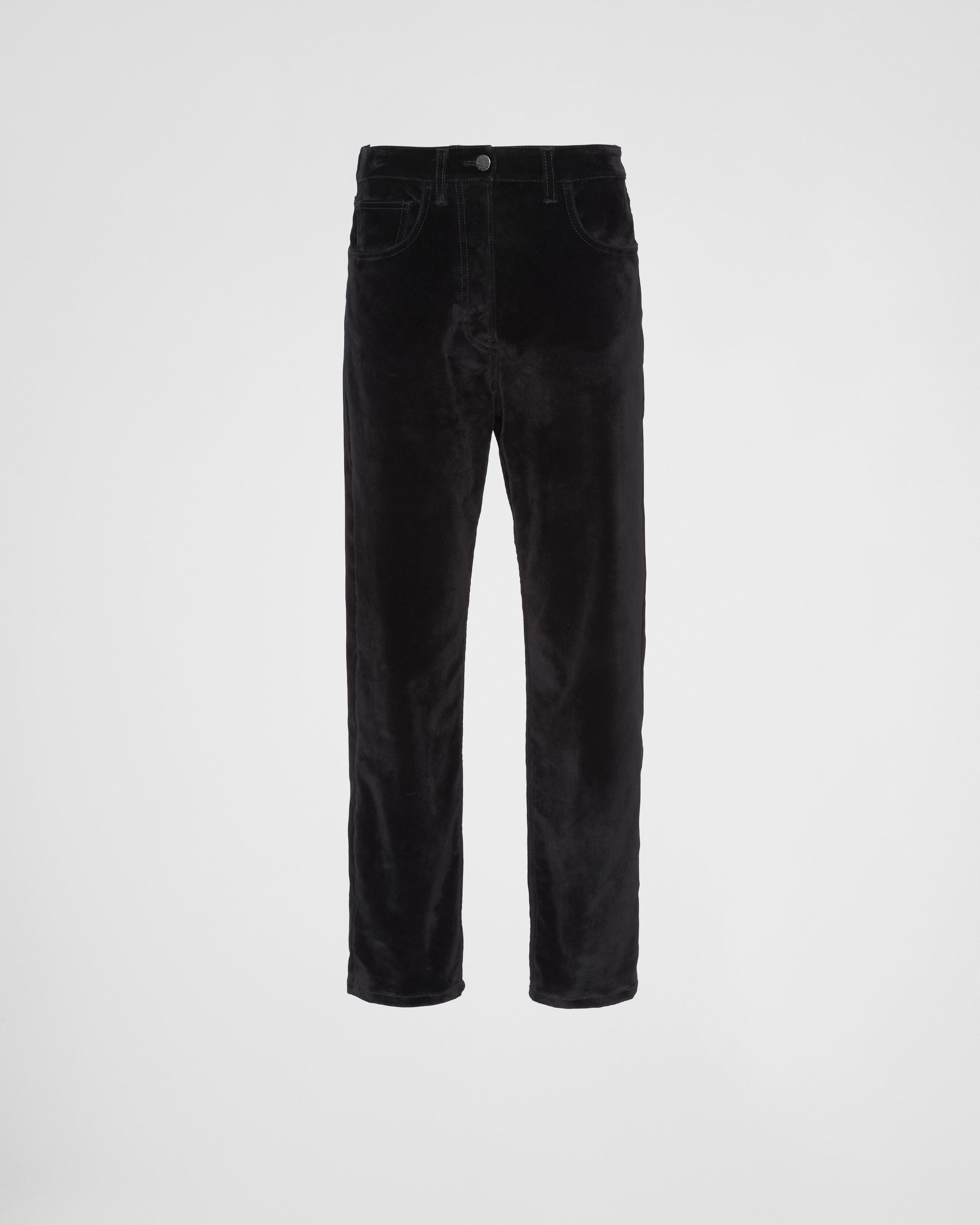 【プラダ・PRADA】Five-pocket velvet denim jeans