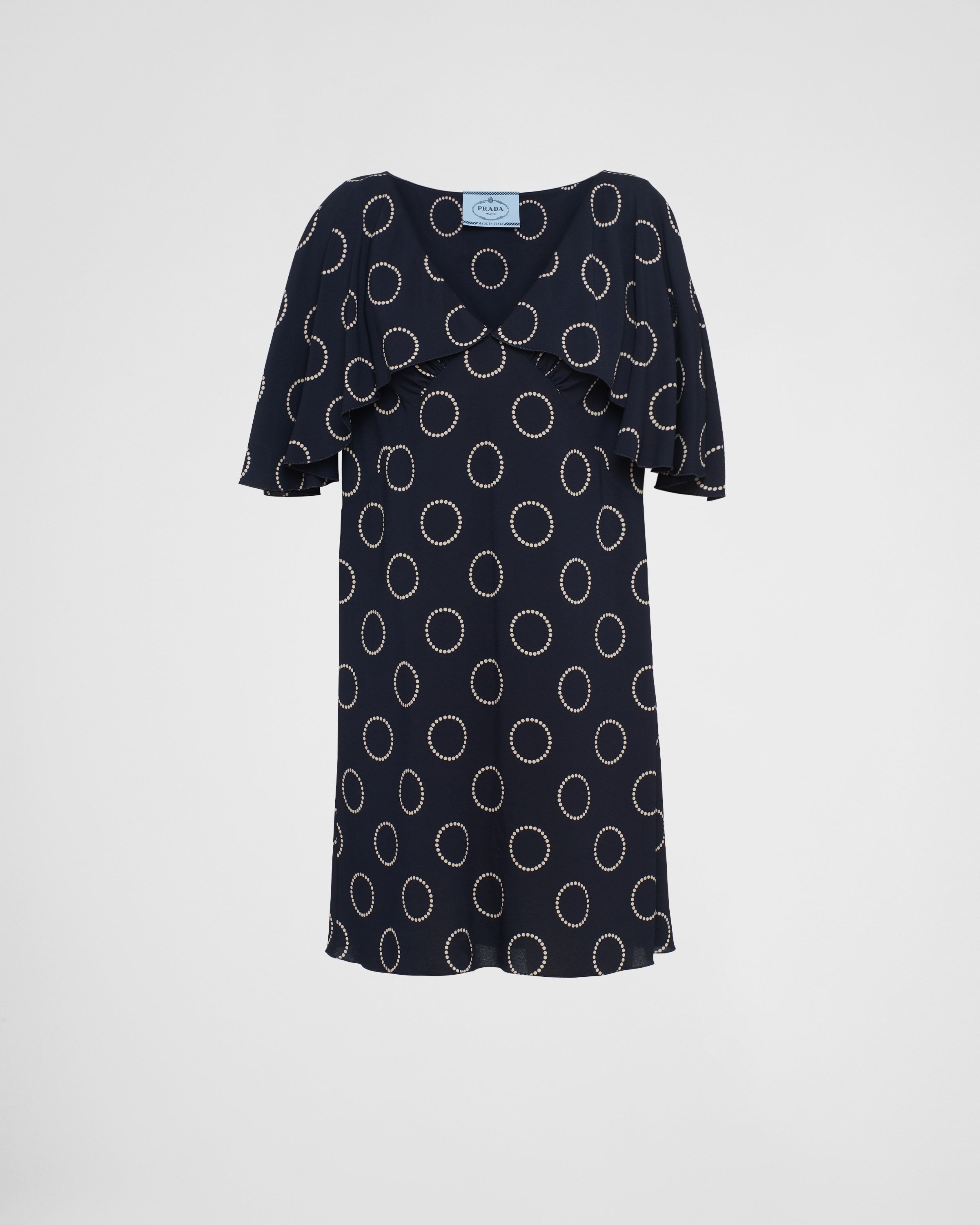 【プラダ・PRADA】Printed sable mini-dress