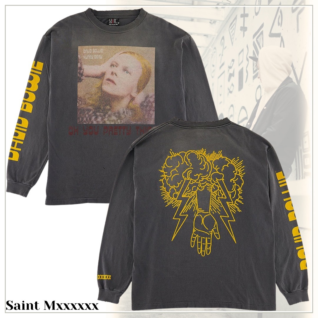 注目の的！【セントマイケル × デヴィッド・ボウイ】T-Shirt