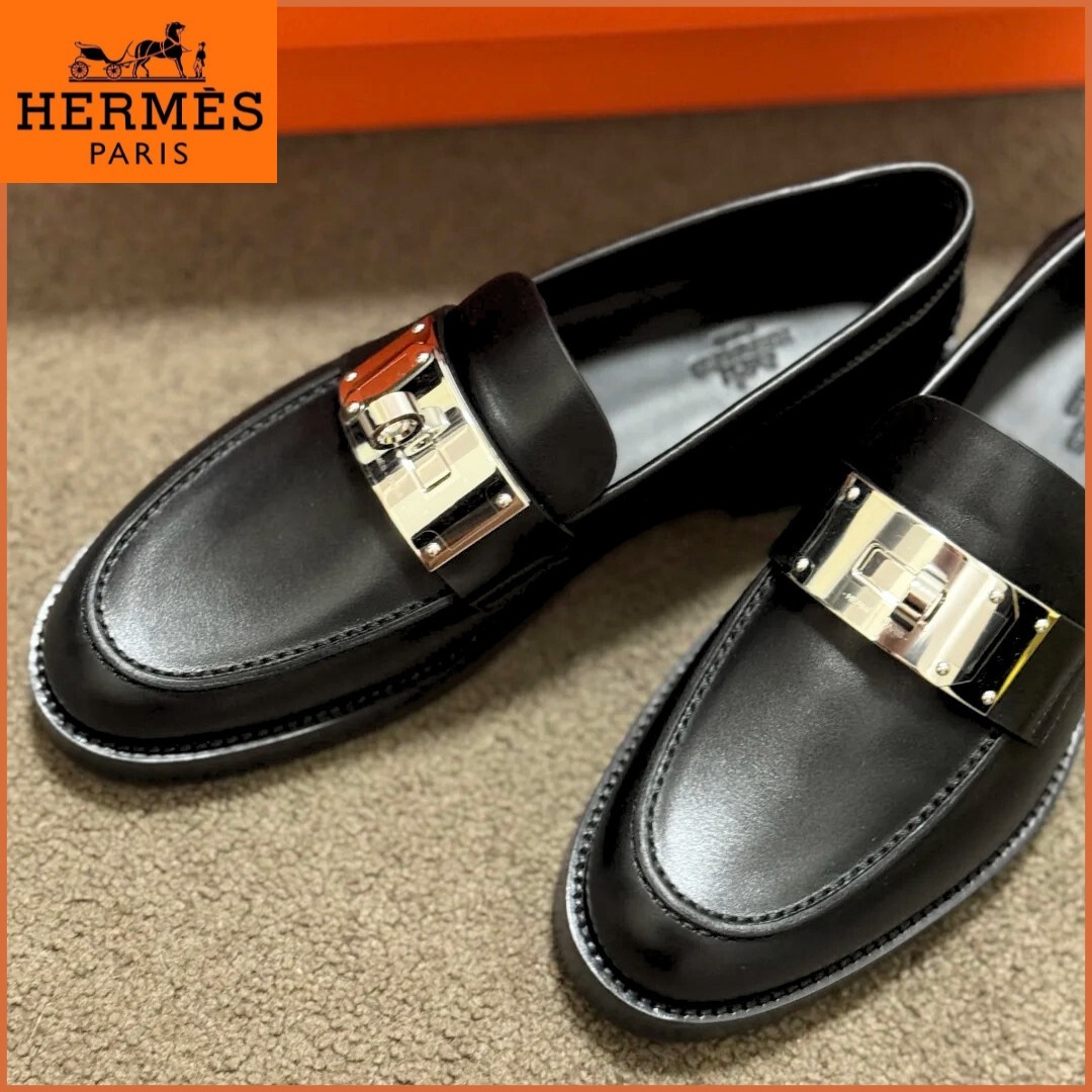 【定番◆美シルエット】HERMES HOT ローファー モカシン ケリー