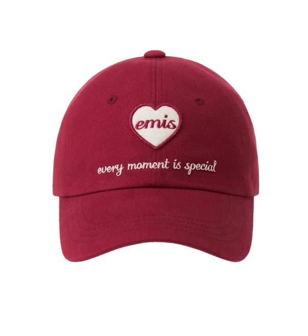 【EMIS】 HEART WAPPEN BALL CAP /追跡付 HEART WAPPEN BALL CAP-BLACK - EMIS