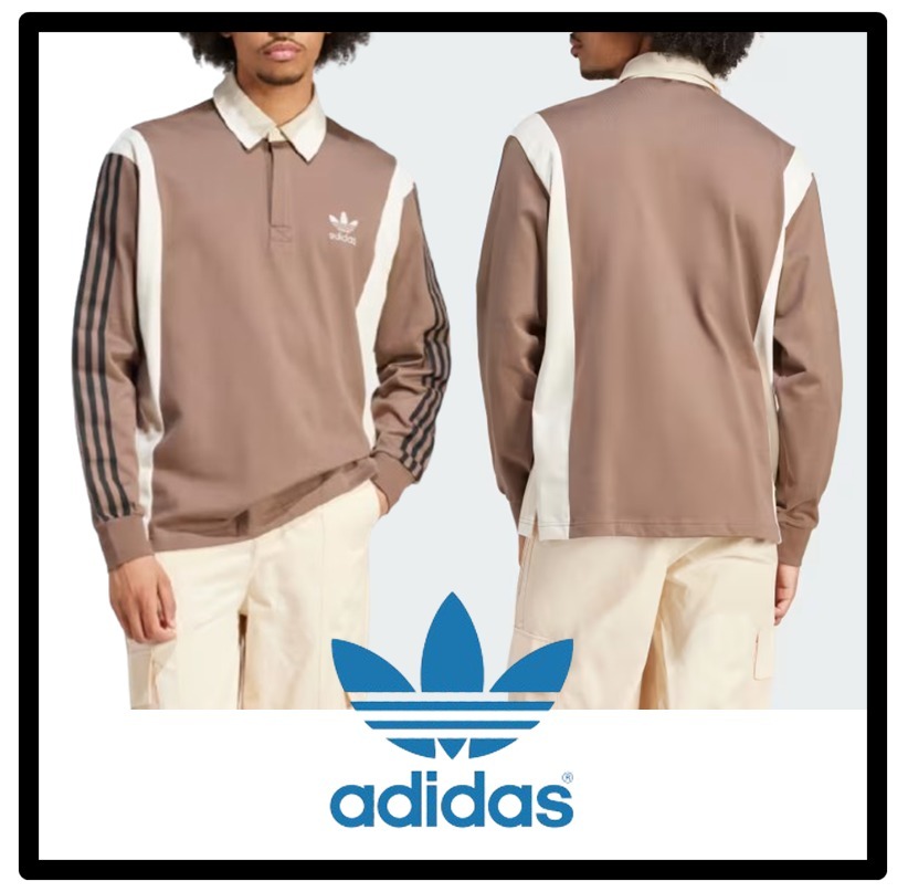 ★送料・関税込★adidas★RUGBY SHIRT★コットン シャツ★