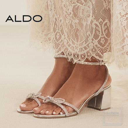 【ALDO】ラインストーン☆Bouclette☆りぼん・ブロックヒール