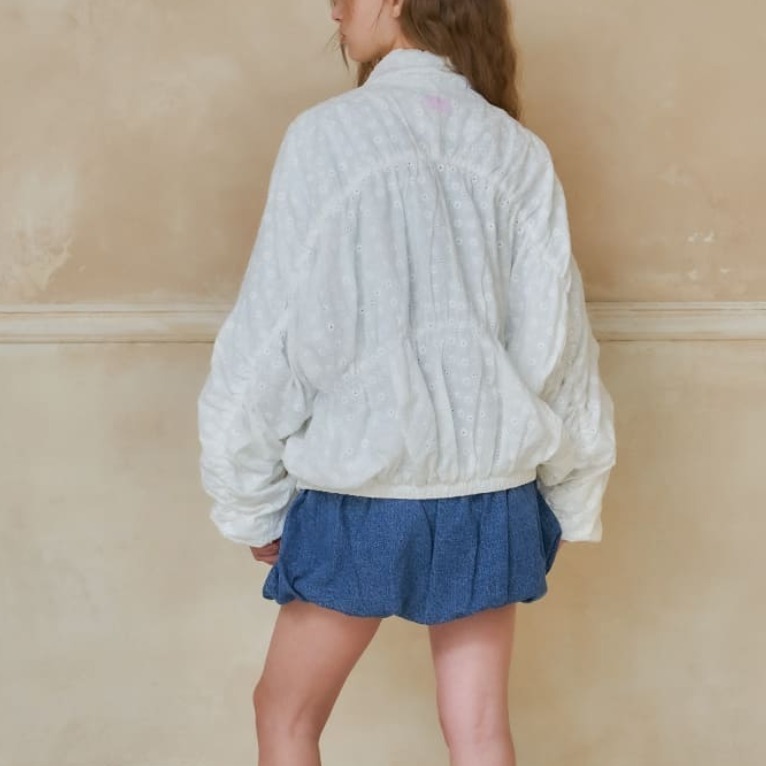 アウターその他 RONRON SHIRRING WIND JUMPER 4BFK1009 RONRON SHIRRING WIND JUMPER 4BFK1009