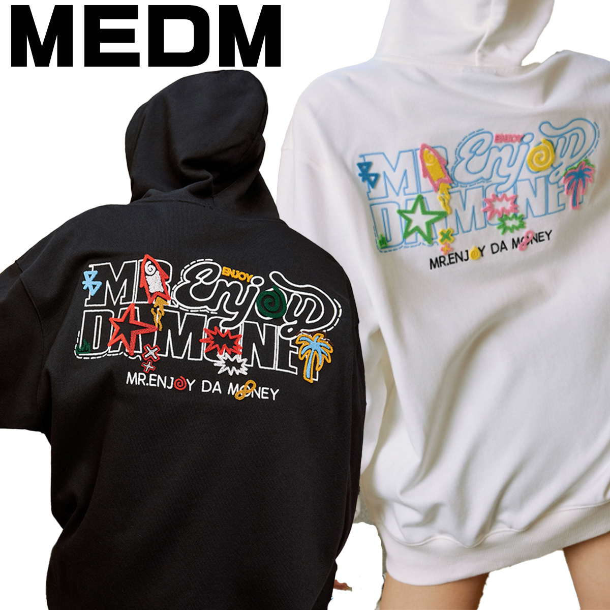 MEDM ミスターエンジョイダマネー フルジップ パーカー