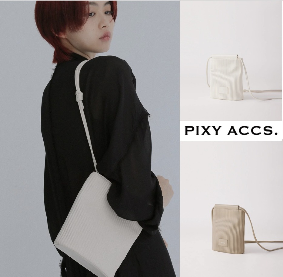 台湾発 PIXYACCS プリーツ ワイヤレス スモールショルダーバック