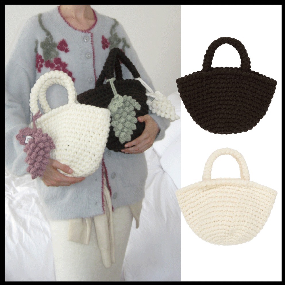【sinoon】24FW Handmade Knit Tote Bag (2 colors)