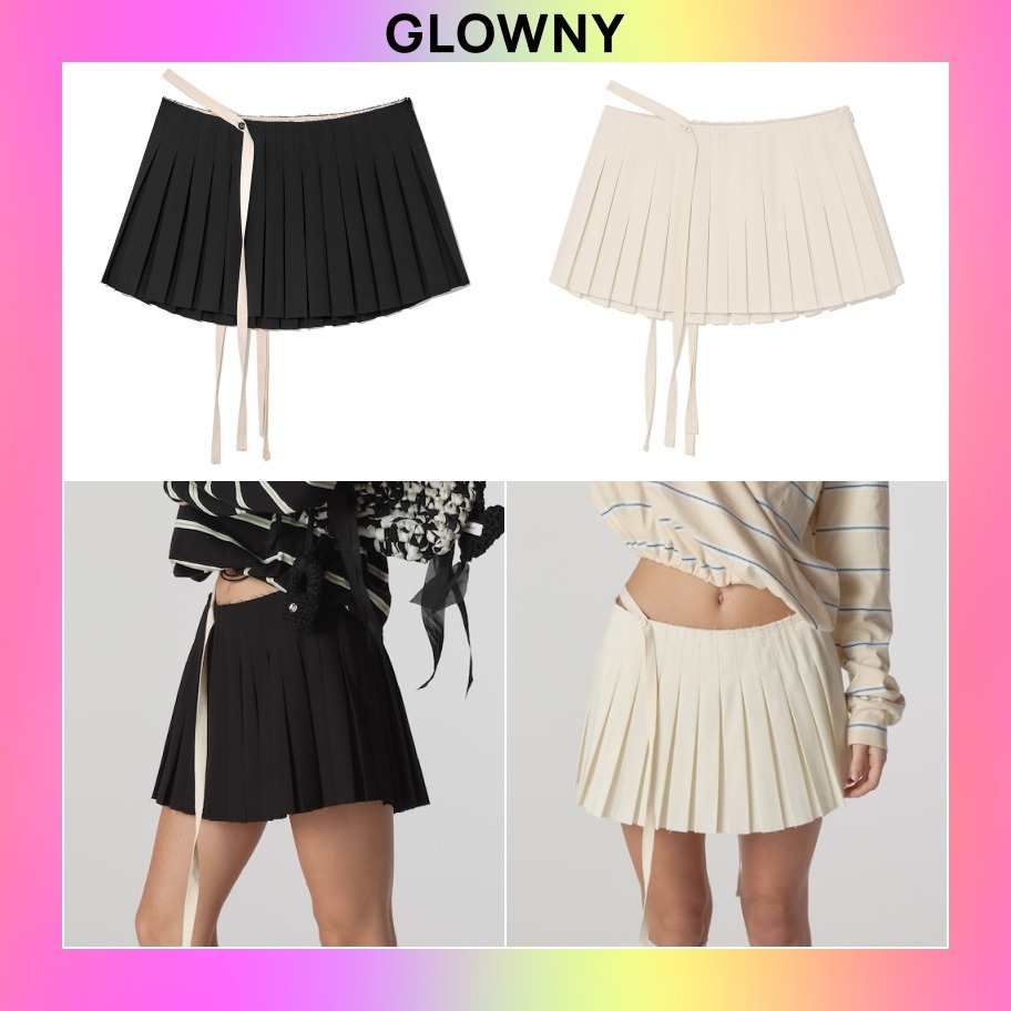【GLOWNY】24F/W★RILEY PLEATED MINI SKIRT (S,M)