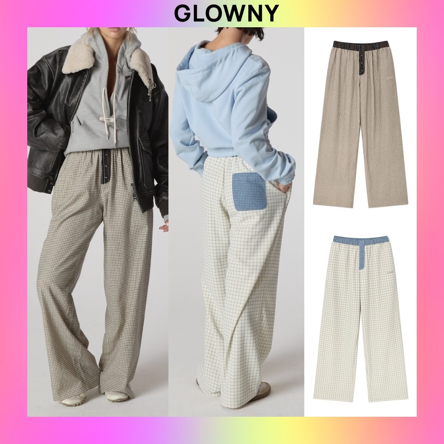 【GLOWNY】24F/W★HOMEBODY BUTTON PANTS (S,M)
