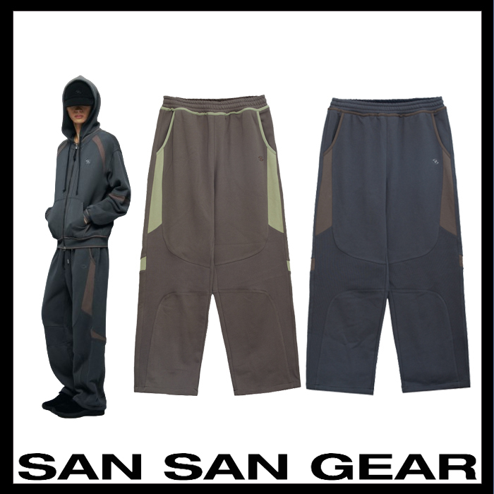 関税/送料込★SAN SAN GEAR★[24FW] OBLIQUE SWEATPANTS