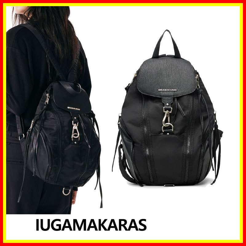 [IUGAMAKARAS] Carabiner Nylon Backpack /追跡付