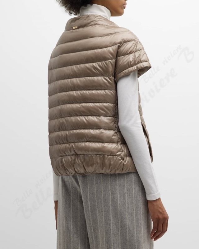 24PF new/HERNO エミリアパファーケープ Cape Brown 24PF new/HERNO エミリアパファーケープ Cape Brown