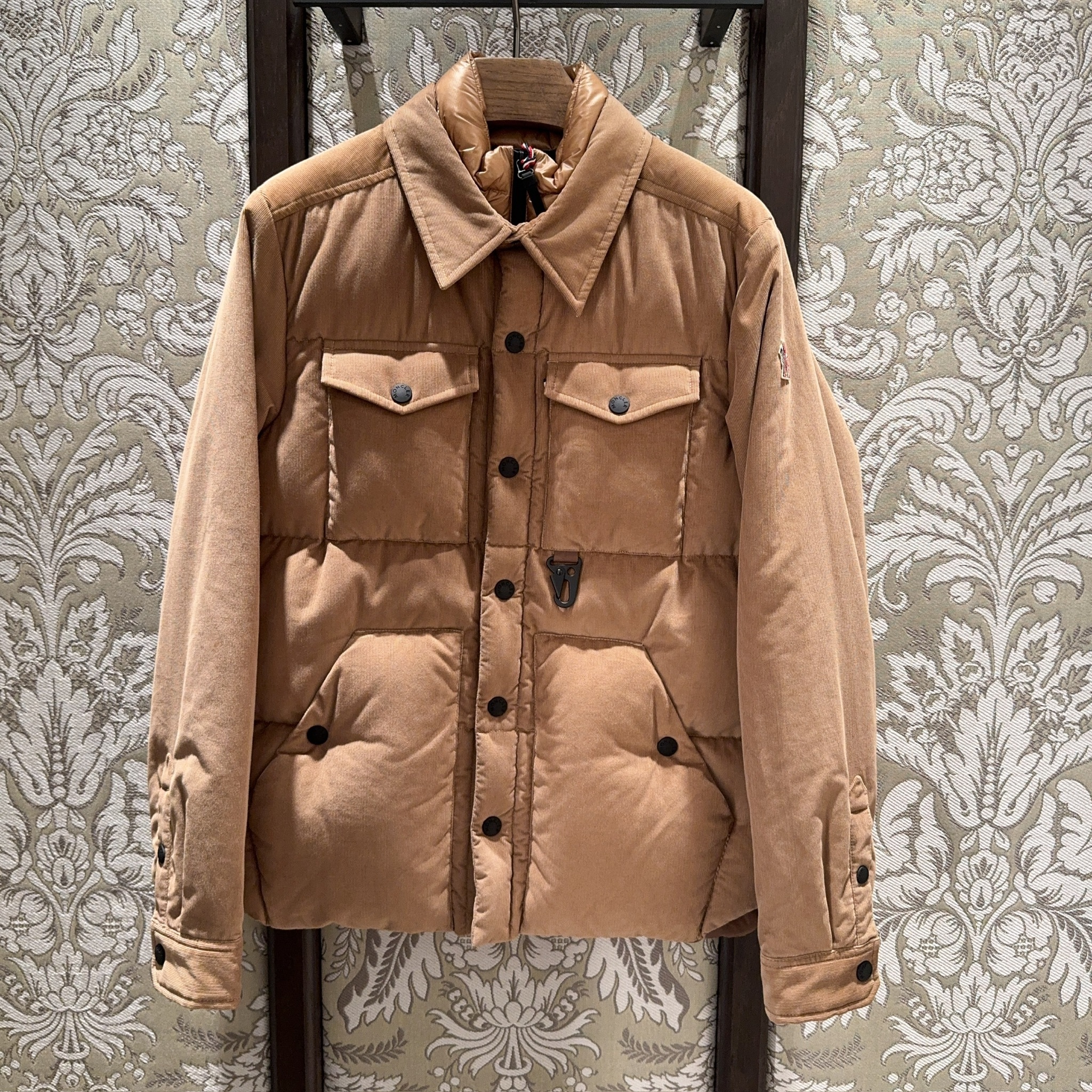 関税込 MONCLER LECH CORDUROY DOWN SHIRT JACKET