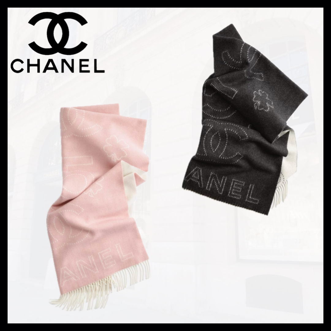 シンプルで合わせやすい♪【CHANEL】 ストール マフラー