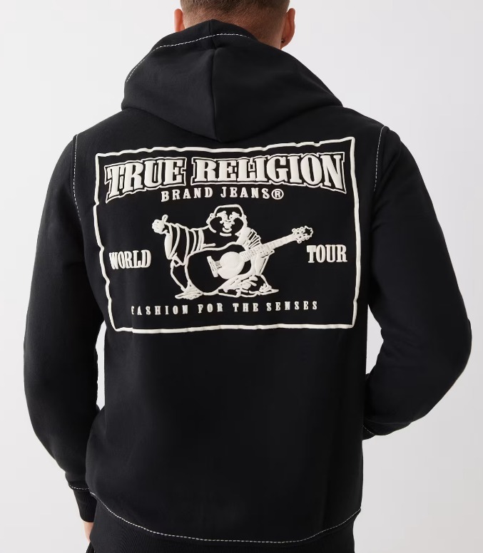 True Religion】ビッグT ジップ フーディー (TRUE RELIGION