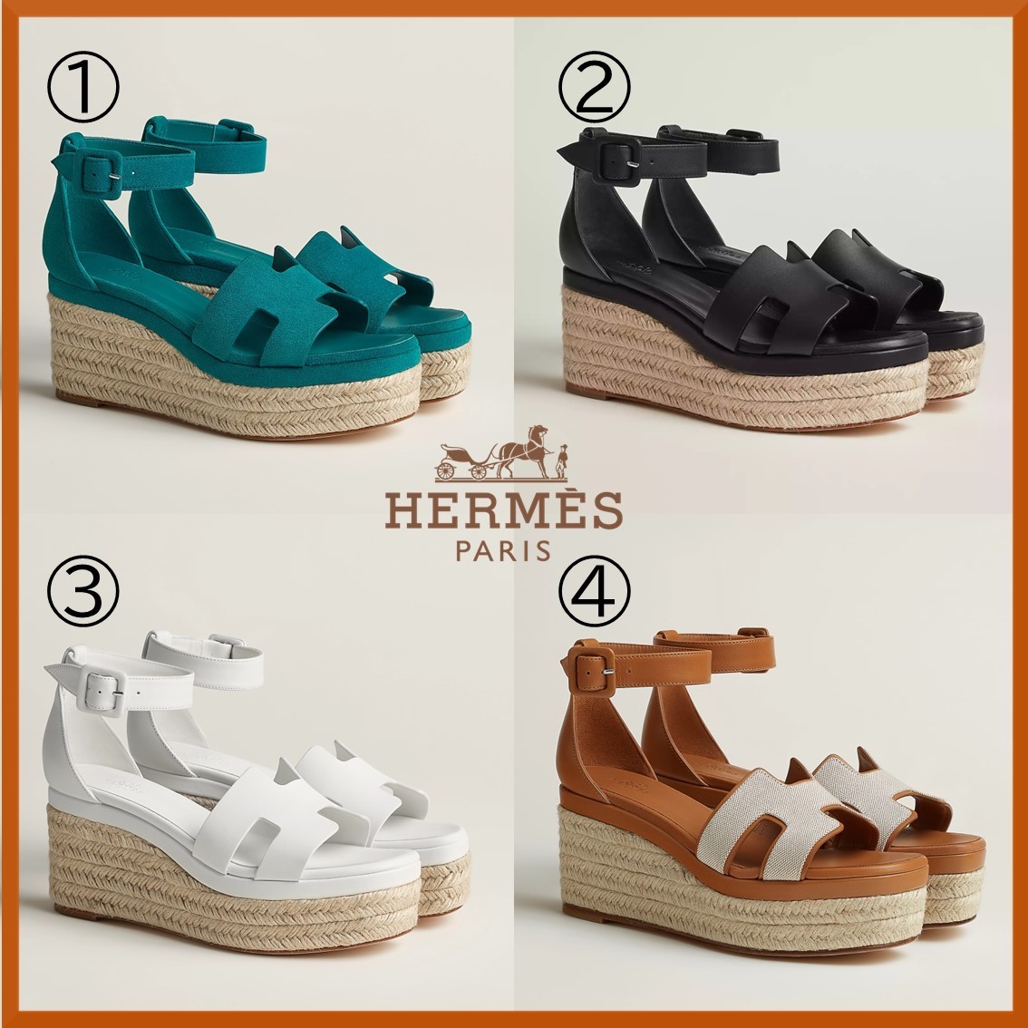 【可愛い☆人気】HERMES エスパドリーユ・エルダ