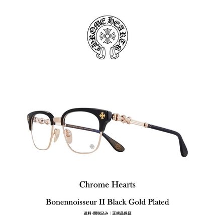 【Chrome Hearts】 Bonennoisseur II Black Gold Plated