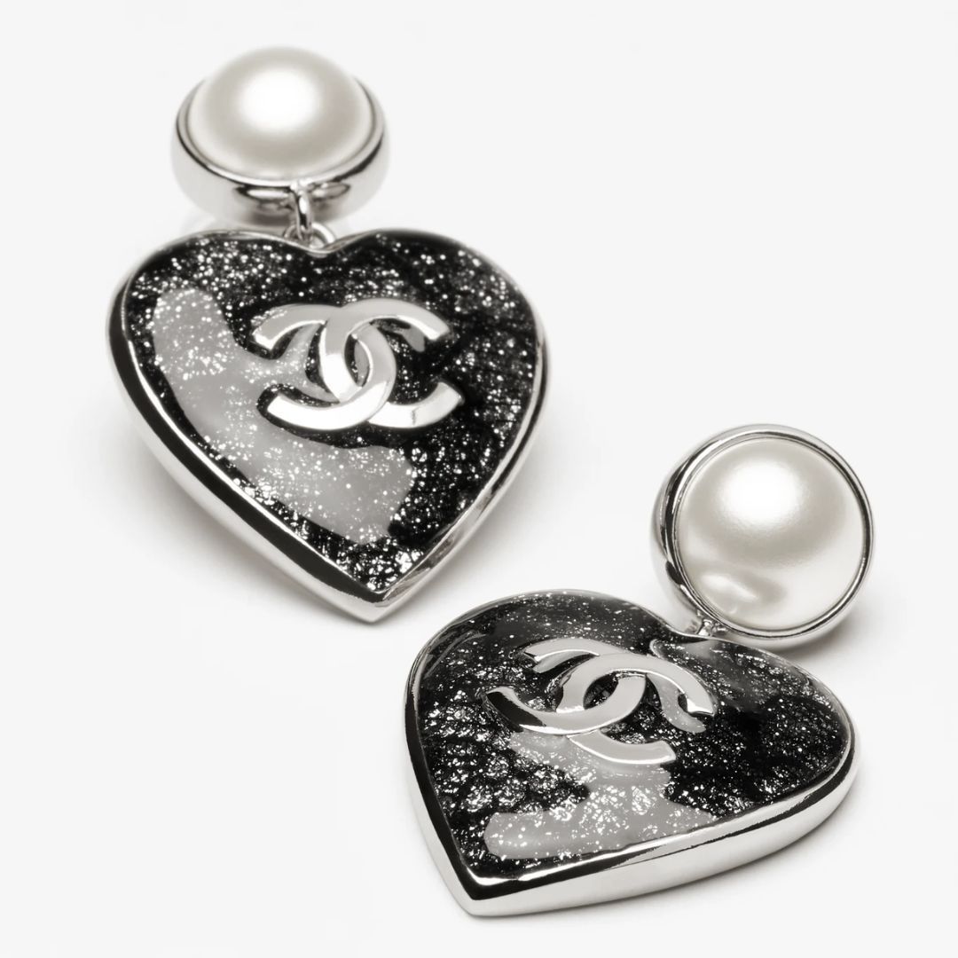 《24K》CHANEL 秋冬 新作 ハートが可愛い ピアス
