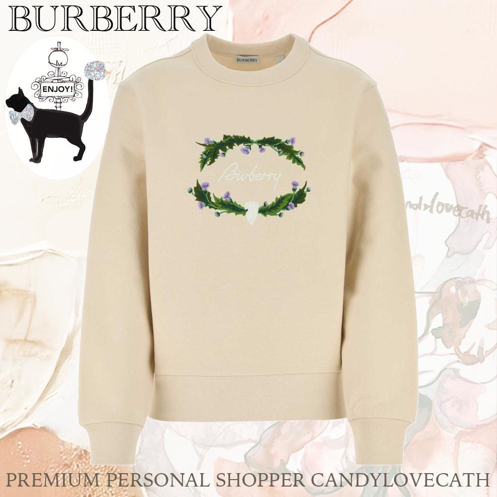 Tシャツ・カットソー BURBERRY Sand Cotton Blend Sweatshirt