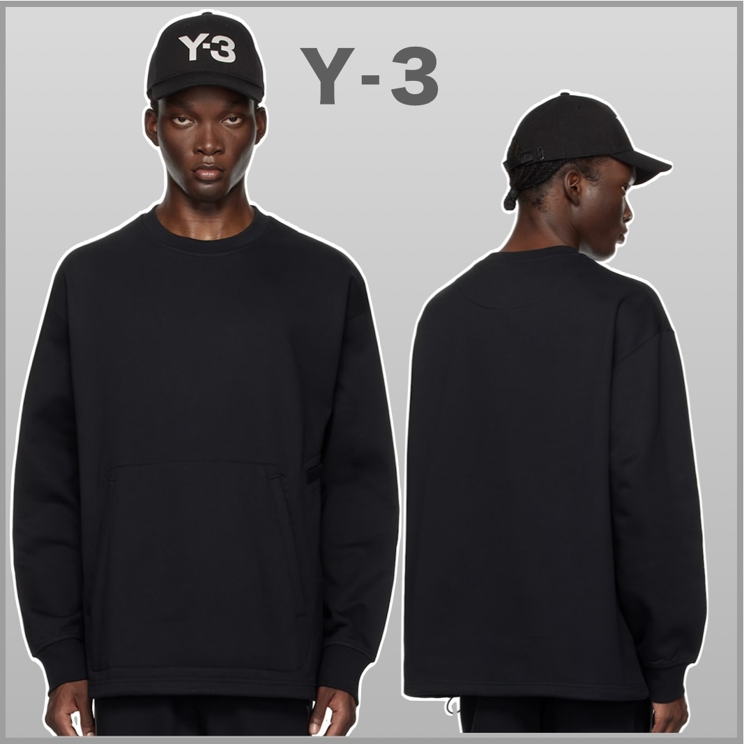 Y-3 ユニセックス スウェット カンガルーポケット 国内発送