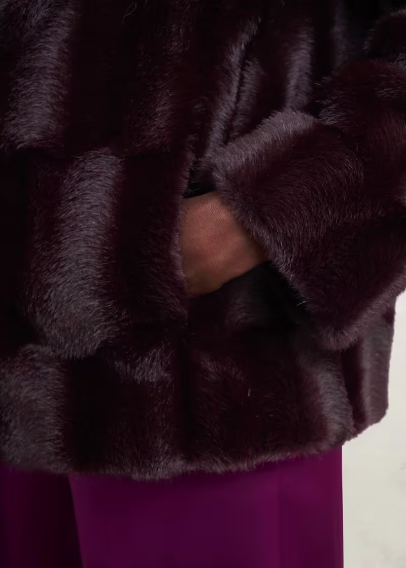 【国内発送・関税込】Hobbs London フェイクファーコート 英国発【HOBBS LONDON】アンドレア フェイクファーコート 関税込