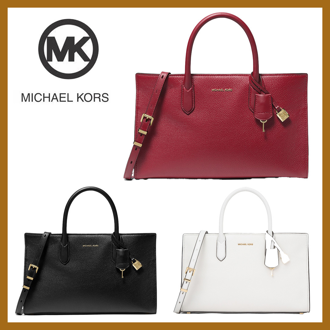 *大人気【MICHAEL KORS】SCARLETT レザー サッチェル ミディアム