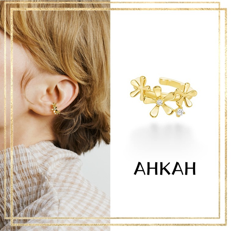 AHKAH アーカー イヤーカフ フルールブリリアン 18K ダイヤ 国内