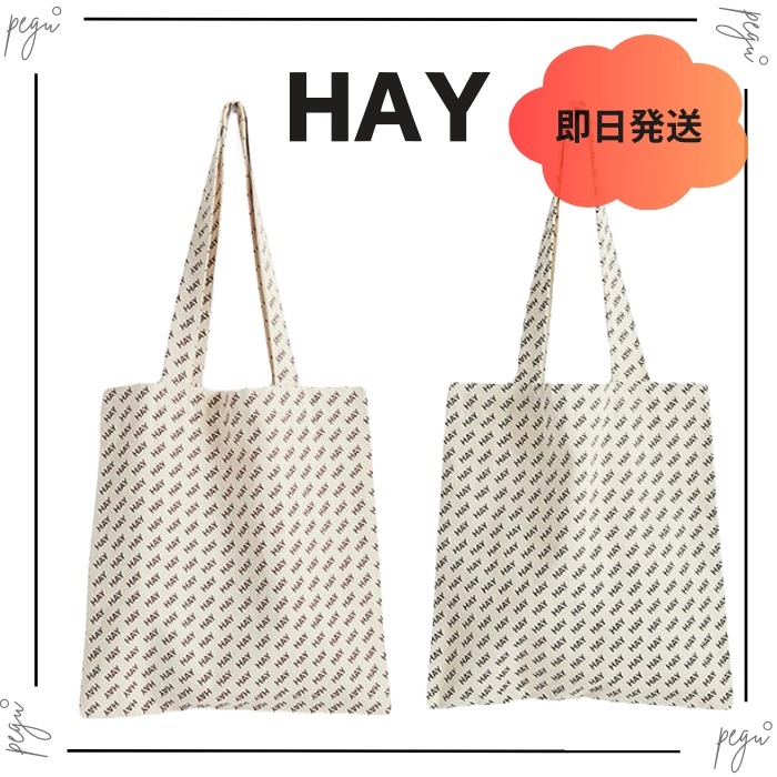 【HAY】国内発送 ヘイ トートバッグ ロゴ キャンバスバッグ