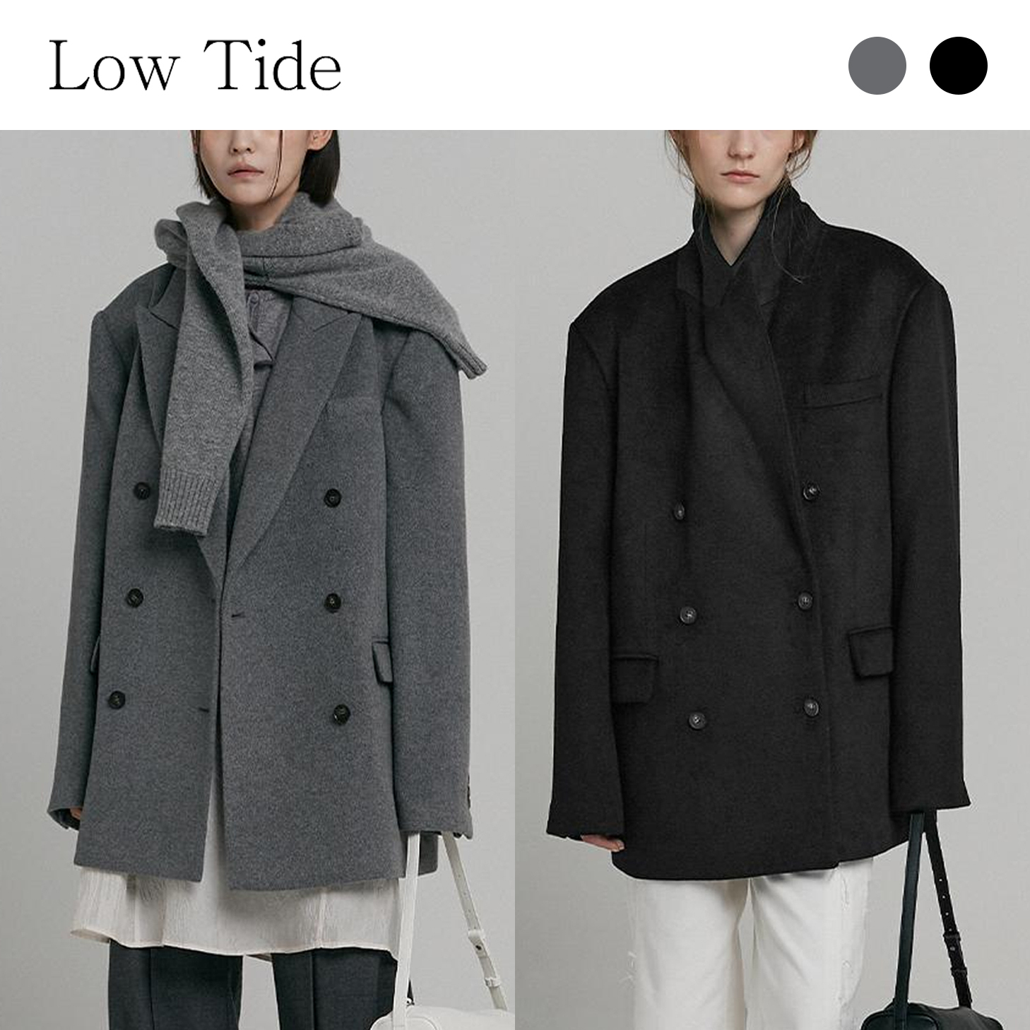 ジャケット Low Tide : 24FW / DOUBLE BREASTED WOOL BLAZER (2COLORS)