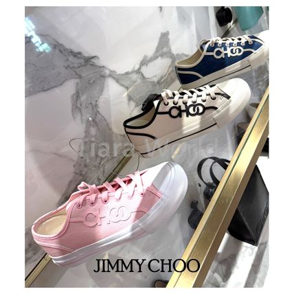 新品 JIMMY CHOO ジミーチュウ ネイビー スニーカー