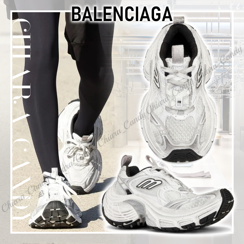 【24AW NEW】BALENCIAGA/ 10XL メッシュ TPU ラバー スニーカー