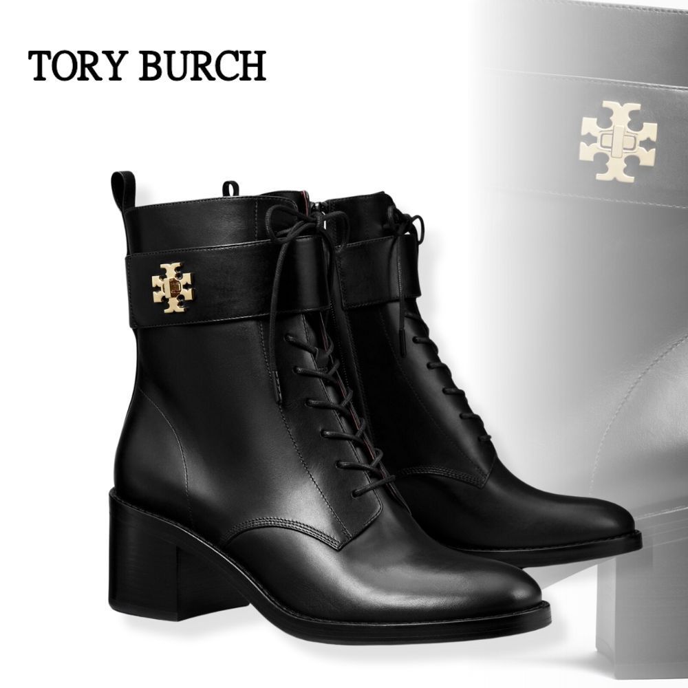 【Tory Burch】Tロック レースアップブーツ
