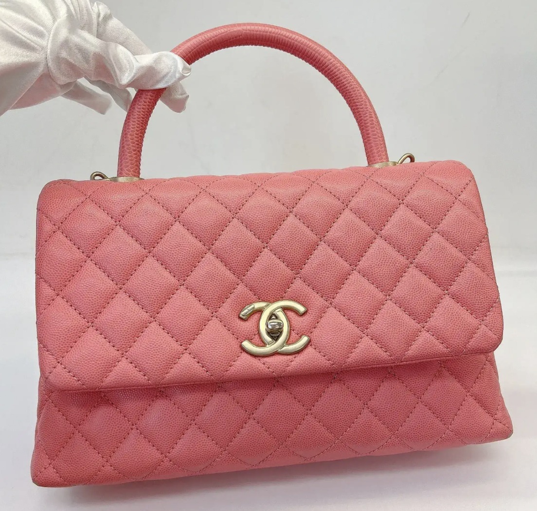 VINTAGE シャネル ココハンドル 29cm ミディアム ピンク
