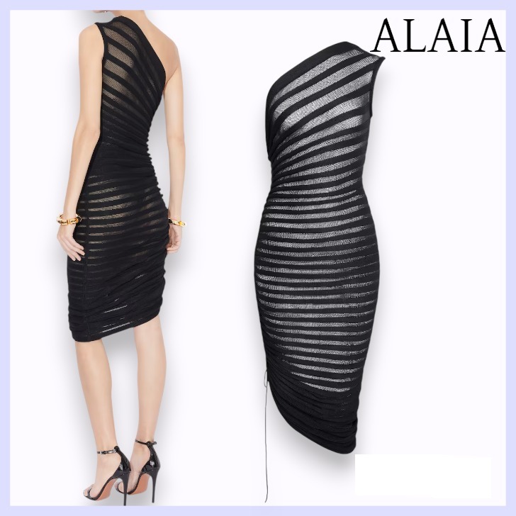 ALAIA☆アライア アシンメトリカル スケルトンドレス