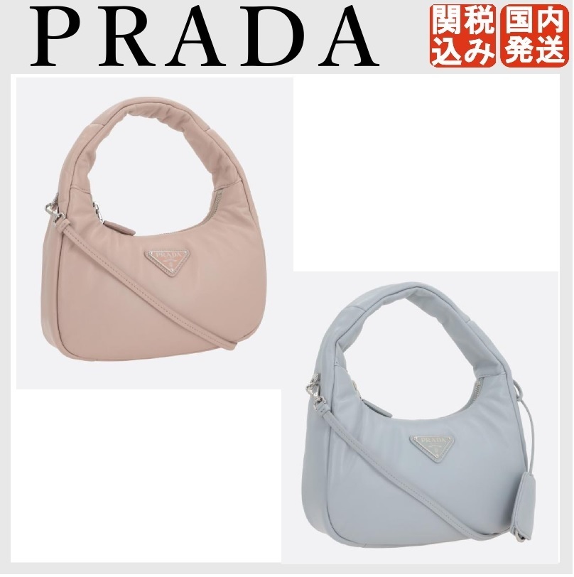 【関税込み】PRADA Soft mini padded nappa hobo bag2色