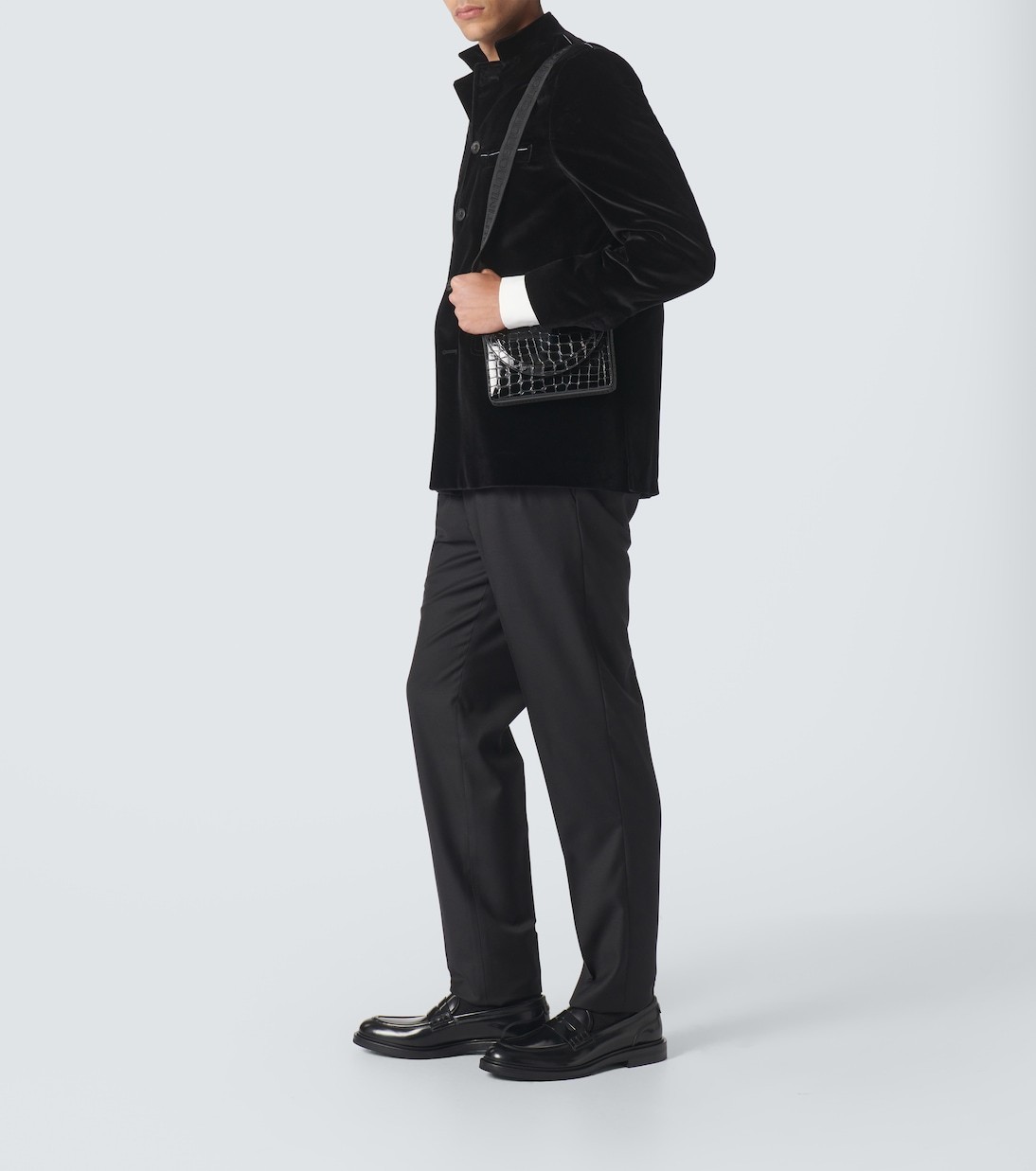 □Christian Louboutin□Explorafunk クロコ調 ショルダーバッグ