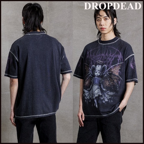 ☆関税/送料込み☆【DROPDEAD】Night Flutter ステッチTシャツ