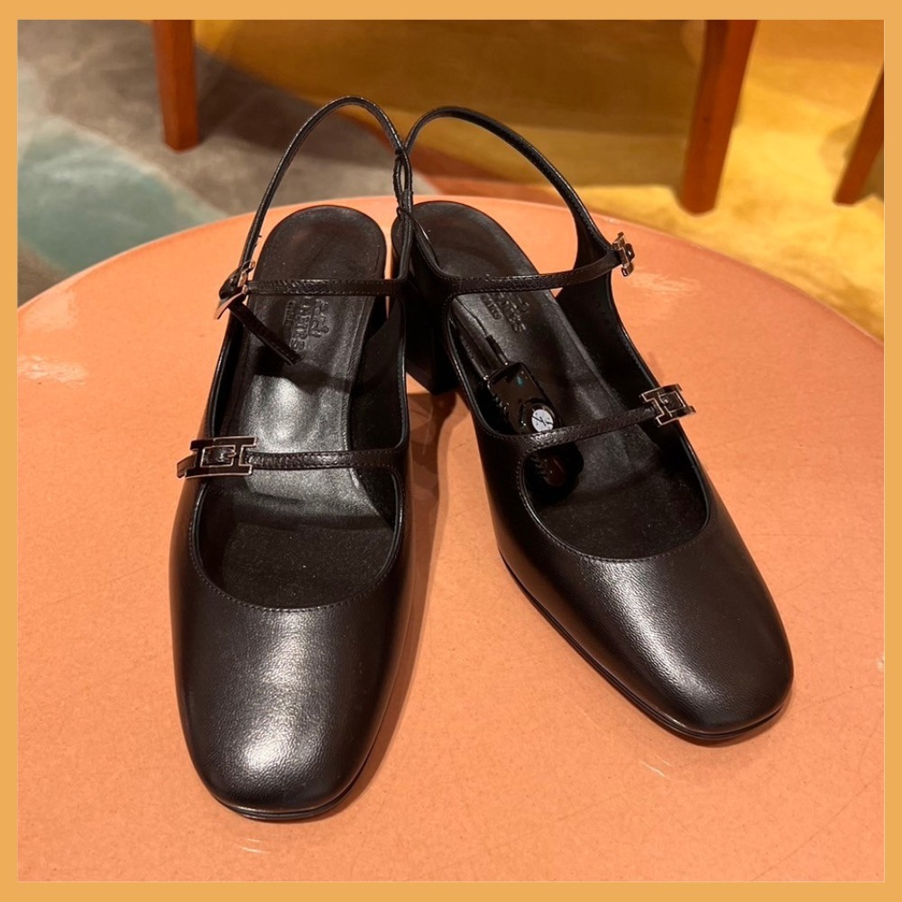 ★入手困難★HERMES★Escarpins Jackie 50 パンプス ブラック