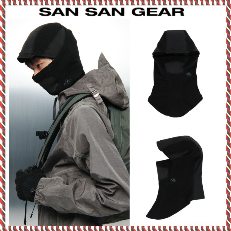帽子その他 SAN SAN GEAR : 24FW / FLEECE NYLON BALACLAVA (BLACK) San San Gear】24fw FLEECE NYLON BALACLAVA