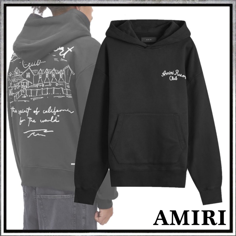 【大人気】AMIRI スピリット ロゴ パーカー