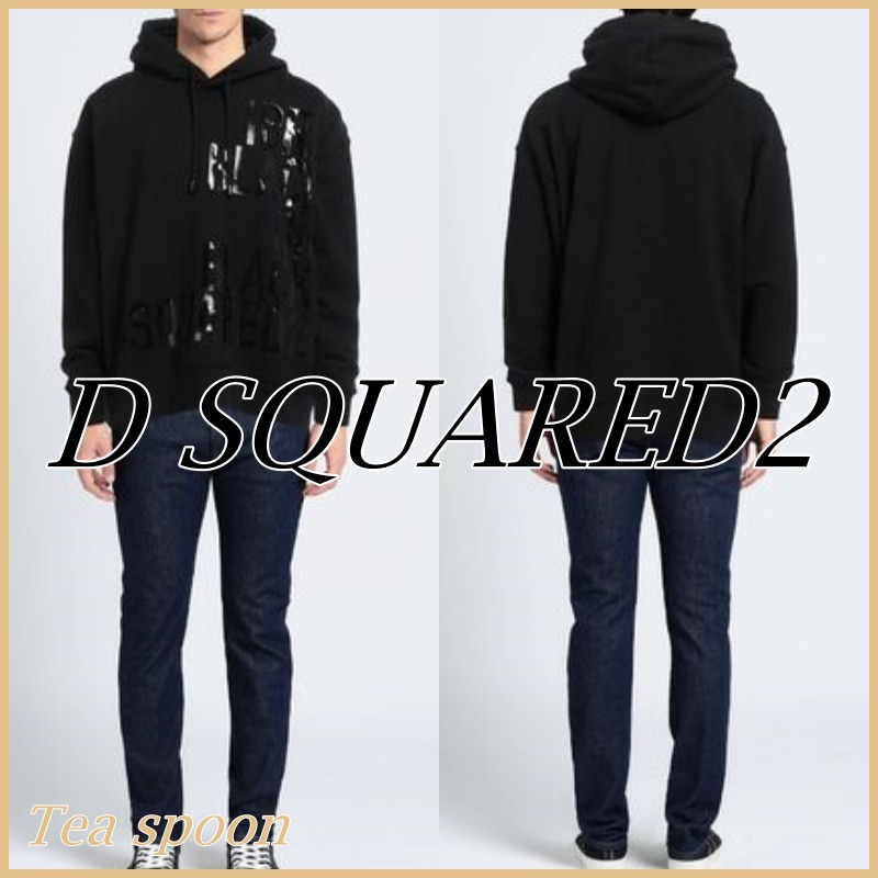 DSQUARED2◆ロゴ パーカー ブラック 送料関税込