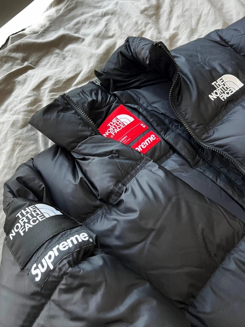 【Supreme x The North Face】 Split Nuptse Jacket Black -24SS